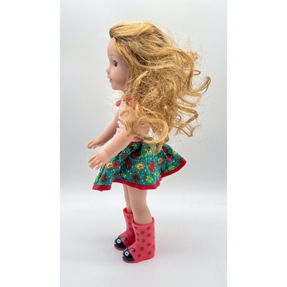 American Girl Wellie Wishers Willa 14.5" doll original outfit Welliewishers Toy - Picture 4 of 10
